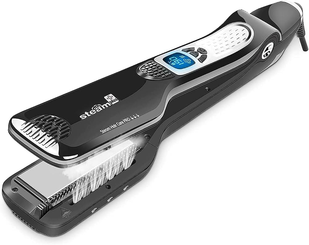 Plancha lisadora a vapor para cabello-Alisado rápido y acabado profesional desde casa, 100% efectivo.